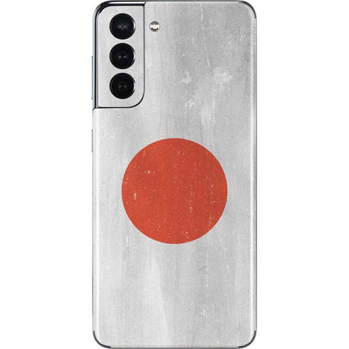 Japanese Flag Distressed Galaxy S21 5G Skin