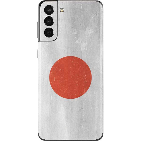Japanese Flag Distressed Galaxy S21 Plus 5G Skin