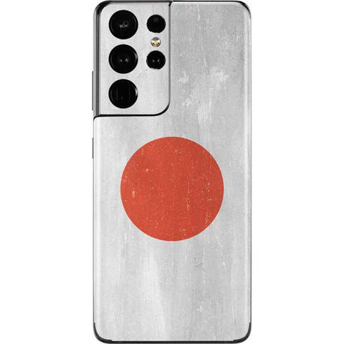 Japanese Flag Distressed Galaxy S21 Ultra 5G Skin