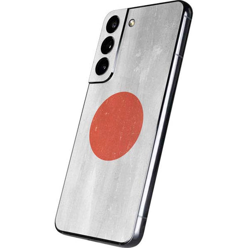 Japanese Flag Distressed Galaxy S22 Skin