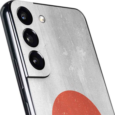 Japanese Flag Distressed Galaxy S22 Skin