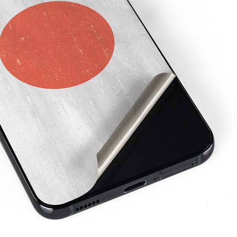 Japanese Flag Distressed Galaxy S22 Skin