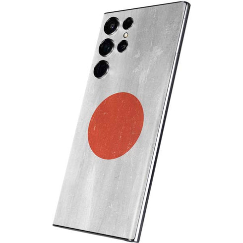 Japanese Flag Distressed Galaxy S22 Ultra Skin