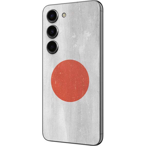 Japanese Flag Distressed Galaxy S23 Skin