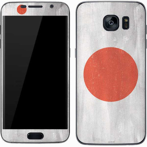 Japanese Flag Distressed Galaxy S7 Skin