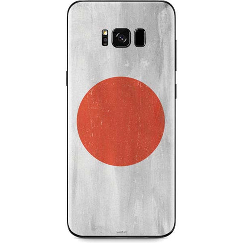 Japanese Flag Distressed Galaxy S8 Skin
