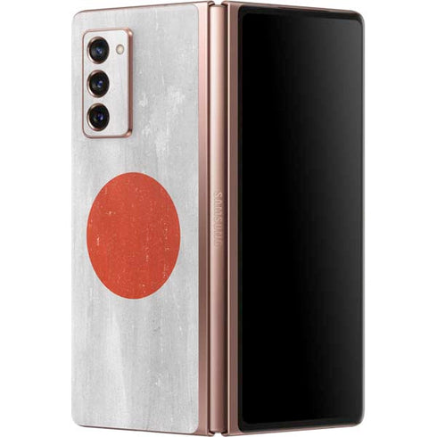 Japanese Flag Distressed Galaxy Z Fold2 5G Skin