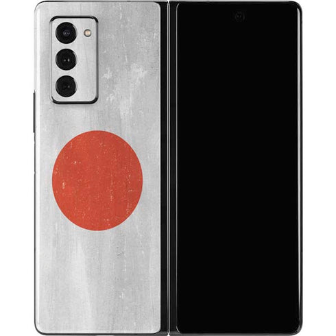 Japanese Flag Distressed Galaxy Z Fold2 5G Skin