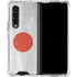 Japanese Flag Distressed Galaxy Z Fold4 5G Clear Case