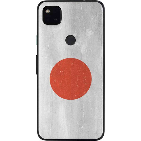Japanese Flag Distressed Google Pixel 4a Skin