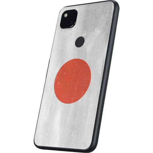 Japanese Flag Distressed Google Pixel 4a Skin