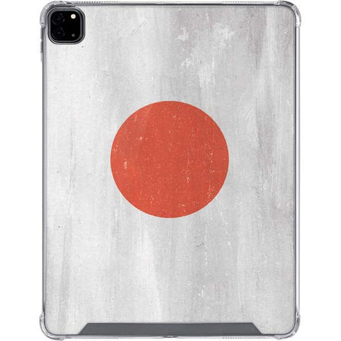 Japanese Flag Distressed iPad Pro 12.9in (2020) Clear Case