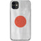 Japanese Flag Distressed iPhone 11 Clear Case