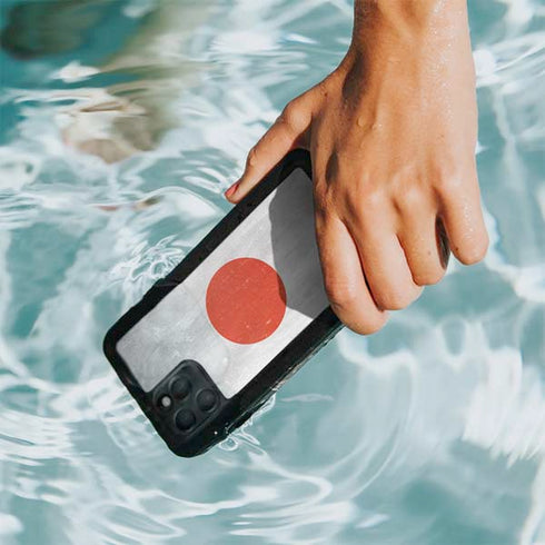 Japanese Flag Distressed iPhone 11 Pro Waterproof Case