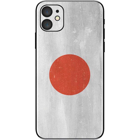 Japanese Flag Distressed iPhone 11 Skin