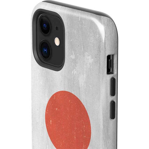 Japanese Flag Distressed iPhone 12 Mini Impact Case