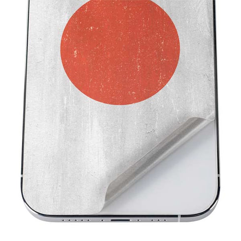 Japanese Flag Distressed iPhone 12 Pro Skin