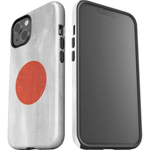 Japanese Flag Distressed iPhone 14 Plus Impact Case