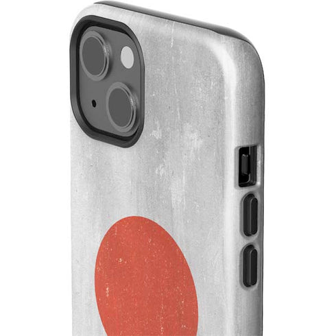 Japanese Flag Distressed iPhone 15 Impact Case
