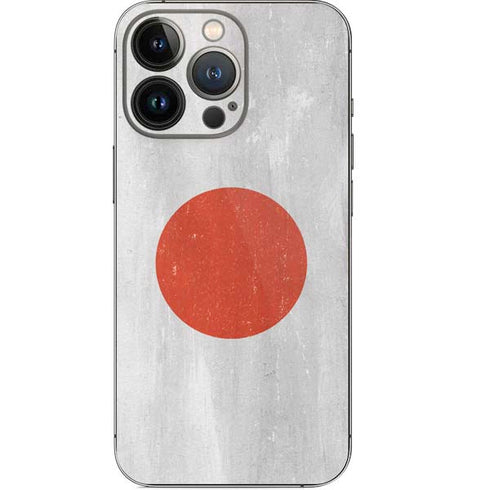 Japanese Flag Distressed iPhone 14 Pro Skin