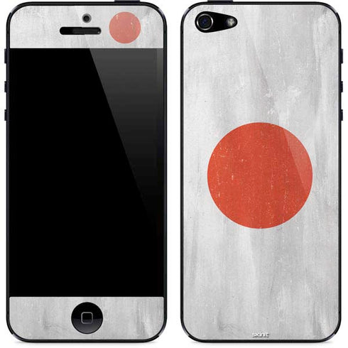 Japanese Flag Distressed iPhone 5/5s/5SE Skin