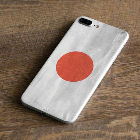Japanese Flag Distressed iPhone 8 Plus Skin