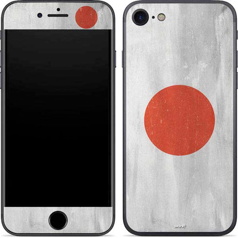 Japanese Flag Distressed iPhone 8 Skin