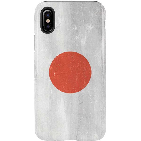 Japanese Flag Distressed iPhone X Pro Case