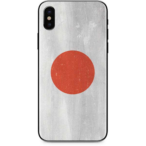 Japanese Flag Distressed iPhone XS Max Skin
