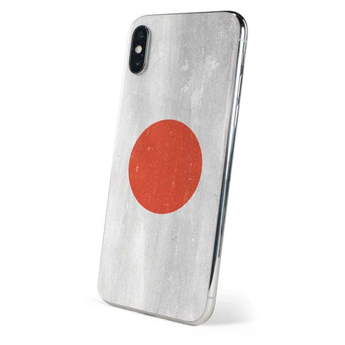 Japanese Flag Distressed iPhone XS Skin