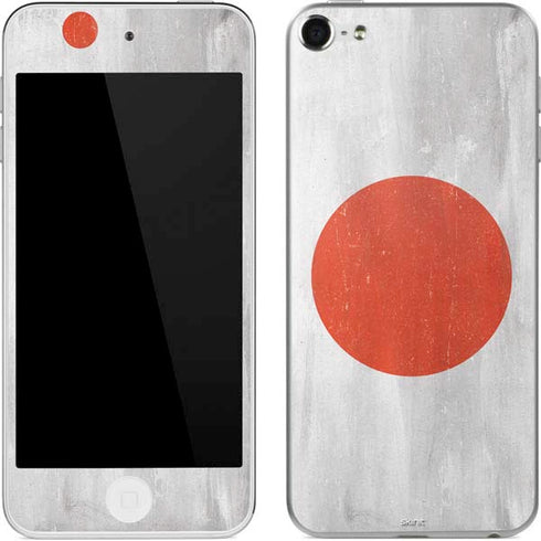 Japanese Flag Distressed Apple iPod Skin