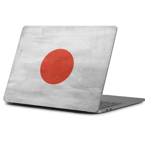 Japanese Flag Distressed Apple MacBook Pro 13-inch Skin