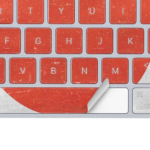 Japanese Flag Distressed Magic Keyboard Skin