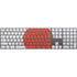 Japanese Flag Distressed Magic Keyboard with Numeric Keypad Skin