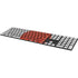 Japanese Flag Distressed Magic Keyboard with Numeric Keypad Skin