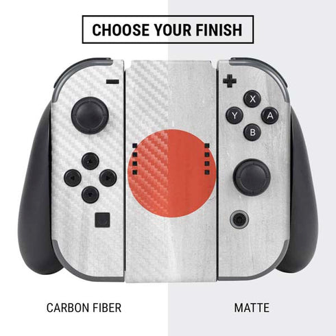 Japanese Flag Distressed Nintendo Switch Bundle Skin