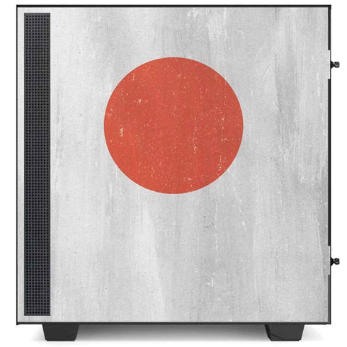 Japanese Flag Distressed NZXT H510 Compact ATX Mid-Tower Case Skin