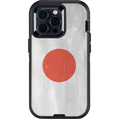 Japanese Flag Distressed Otterbox Defender iPhone Skin