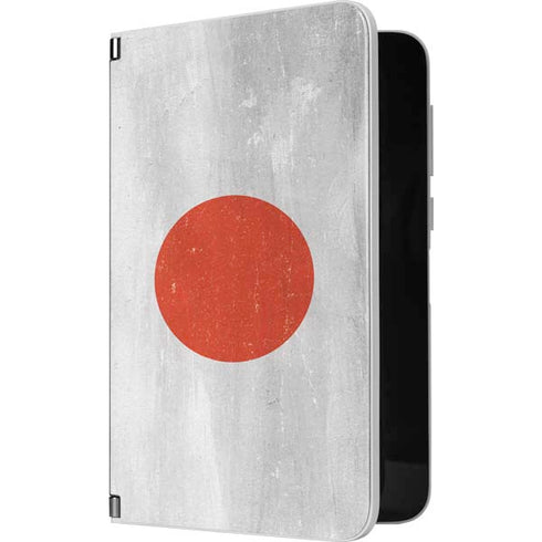 Japanese Flag Distressed Surface Duo Skin