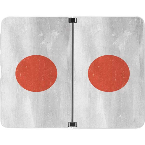 Japanese Flag Distressed Surface Duo Skin