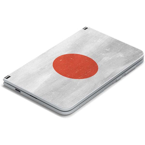 Japanese Flag Distressed Surface Duo Skin
