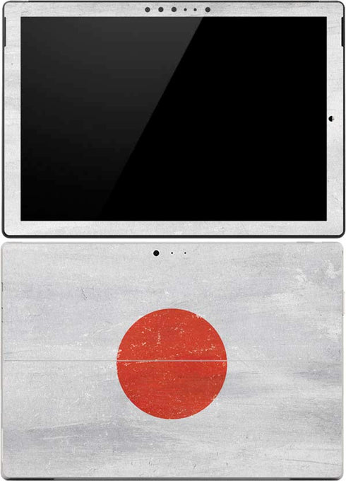 Japanese Flag Distressed Surface Pro 4 Skin