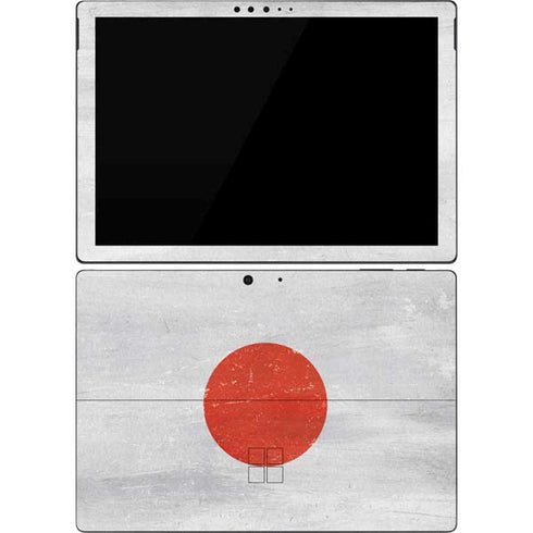 Japanese Flag Distressed Surface Pro 7 Skin