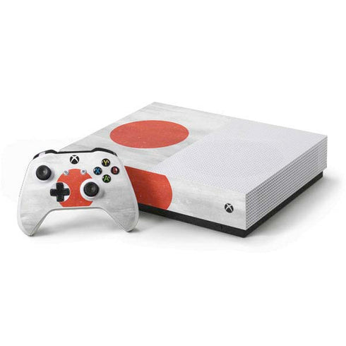 Japanese Flag Distressed Xbox One S All-Digital Edition Bundle Skin