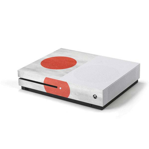 Japanese Flag Distressed Xbox One S Console Skin