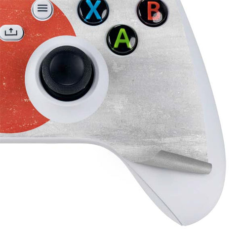 Japanese Flag Distressed Xbox Series S Controller Skin