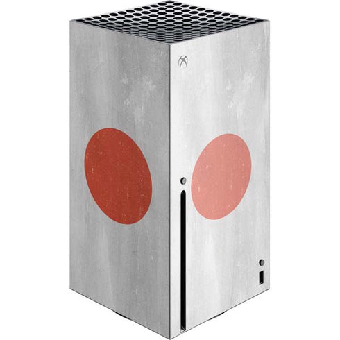 Japanese Flag Distressed Xbox Series X Console Skin