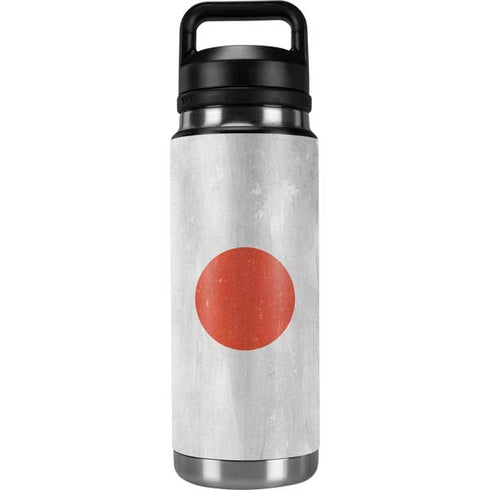 Japanese Flag Distressed YETI Rambler 26oz Bottle Skin