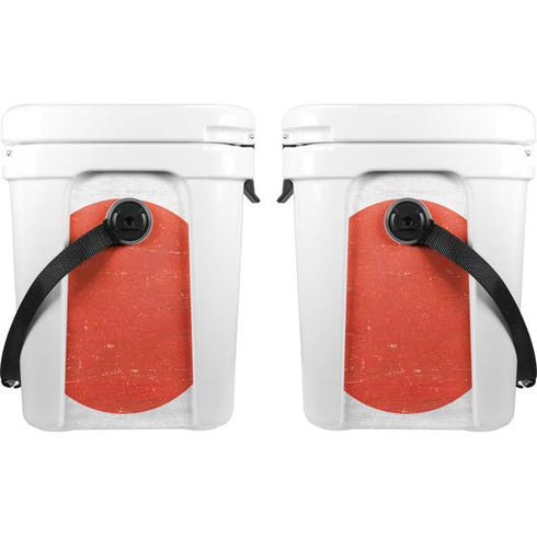 Japanese Flag Distressed YETI Roadie 24 Hard Cooler Skin