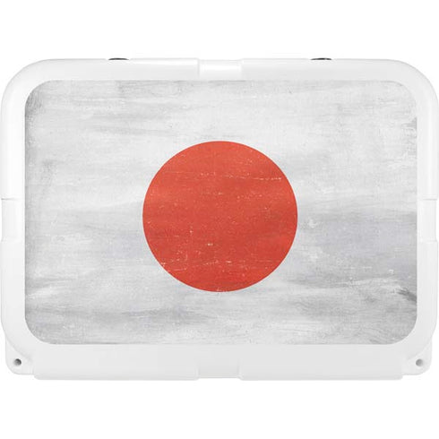 Japanese Flag Distressed YETI Tundra 35 Hard Cooler Skin